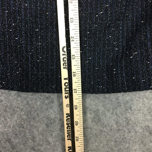 LOFT Skirt 6 Wool Blend Black Tweed Lined Pockets Career Casual Short Length - Picture 7 of 16